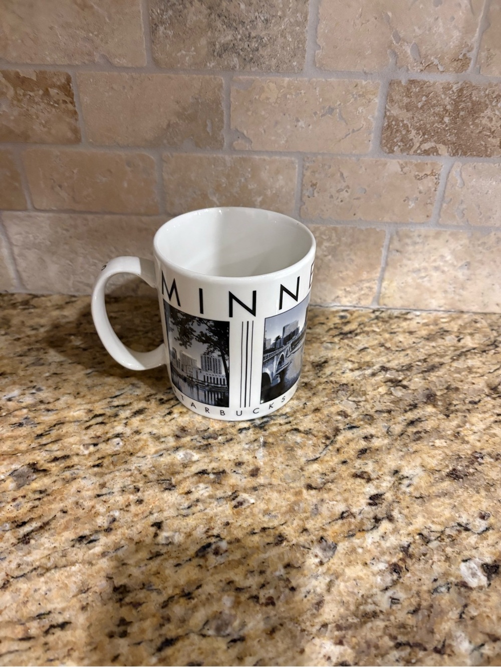 Starbucks White Minnesota Photo-Panel Ceramic Mug